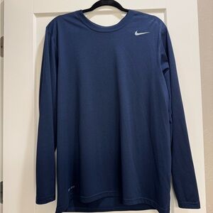 Nike Men's Blue Long Sleeve Shirt